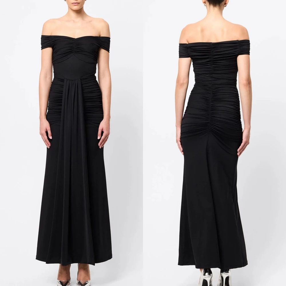 

Customized Elegant Off Shoulder Dress A-Line Evening Dresses Occasion Formal Exquisite High Quality Prom Party Gowns for Women