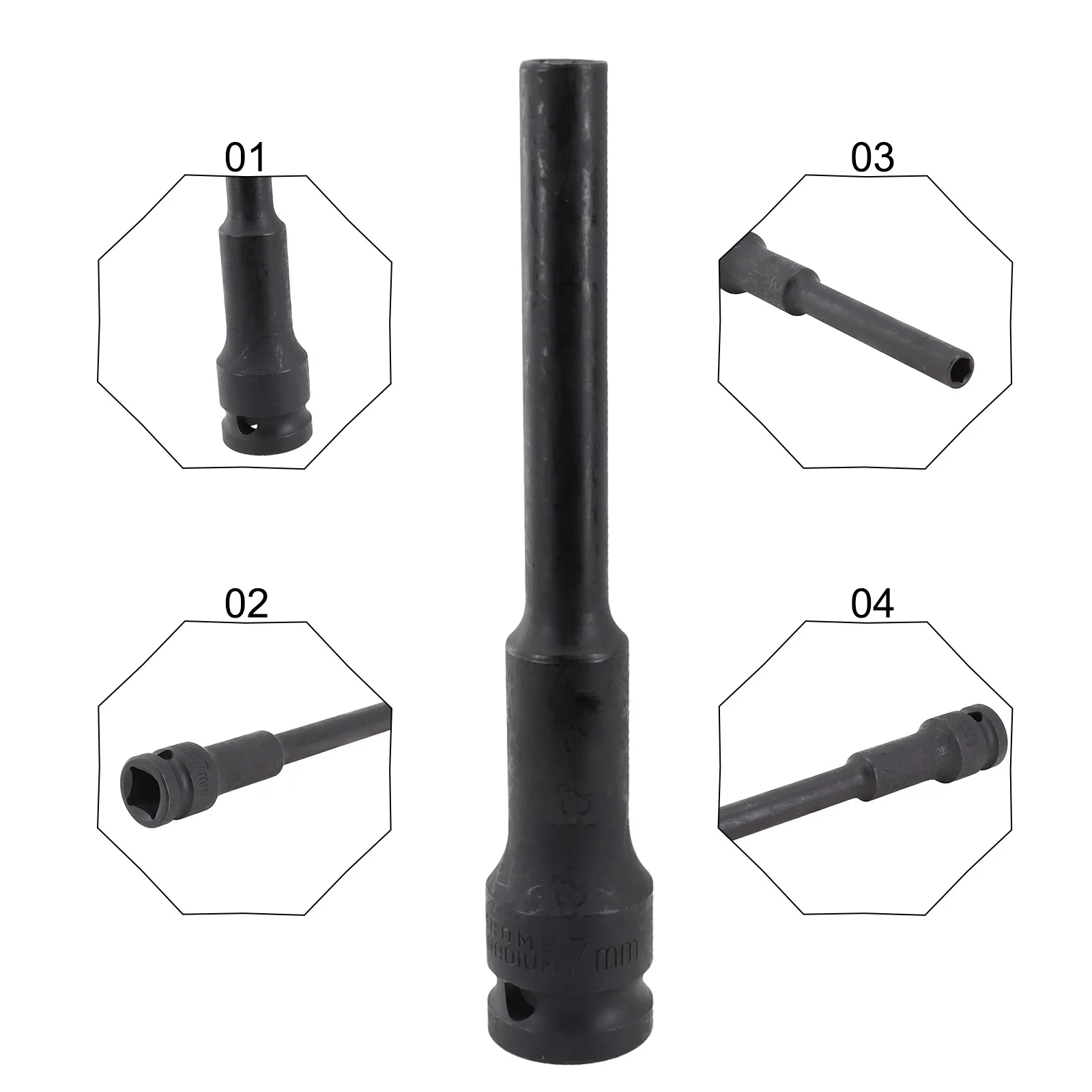 Hex Sockets 1 2 Drive Socket Wrench Hex Sockets Drill Bit Set Steel Screws Drivers Extension Adapter Magnetic Tips