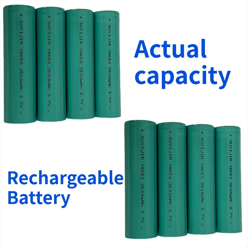 18650 Rechargeable Battery 3500mAh 3.7V Actual Capacity Lithium-Ion Battery Suitable for Various Electronic Products