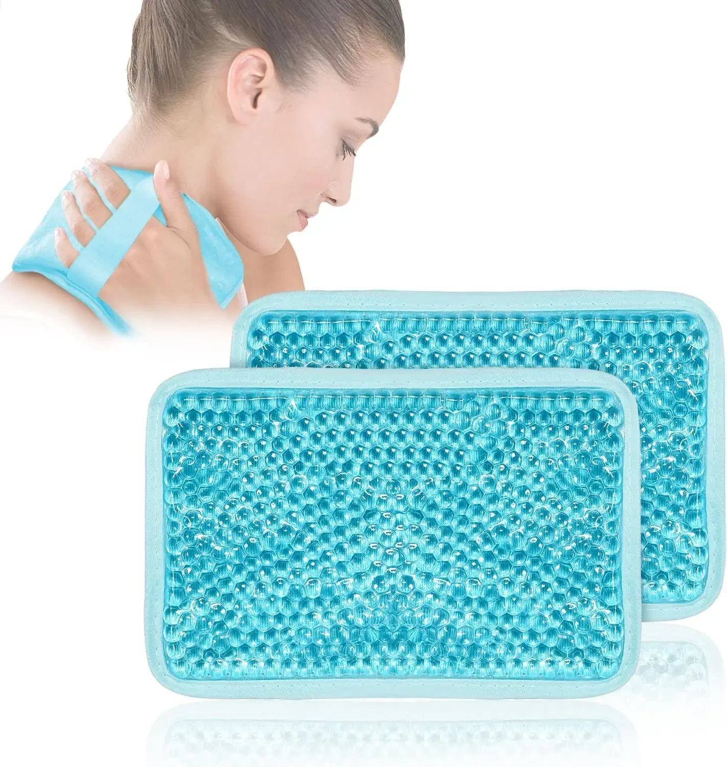 

Heat & Cold Therapy Gel Ice Pack for Injuries Reusable for Pain Swelling Injuries of Knee Back Ankle Foot Elbow Wisdom Tooth