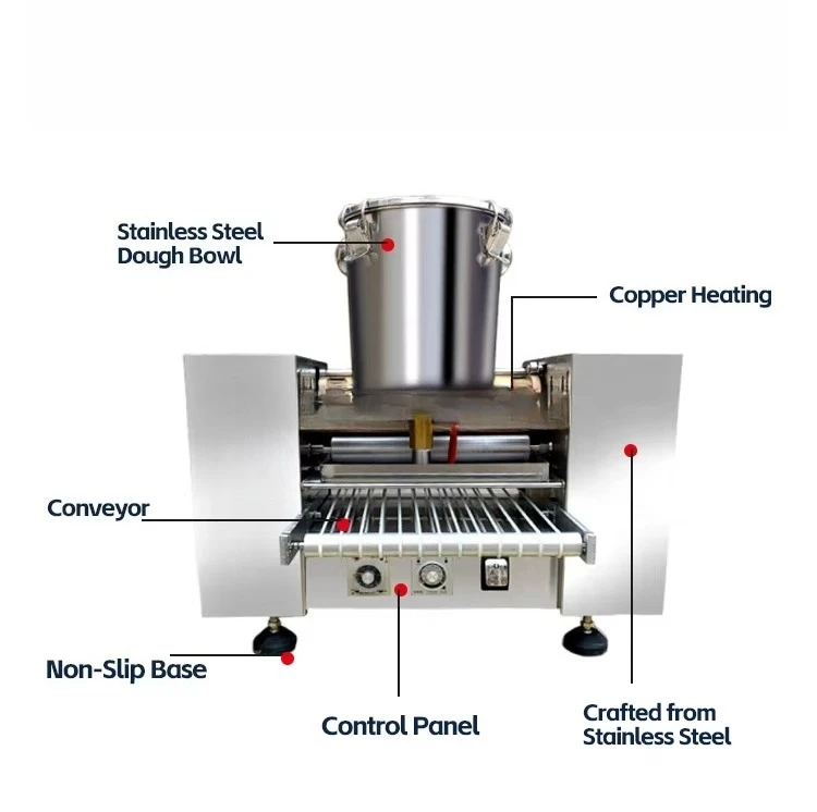 Commercial 8 Inch Miller Crepe Cake Machine Lasagna Cake Pancake Miller-fyer Cake Crust Machine for Sale