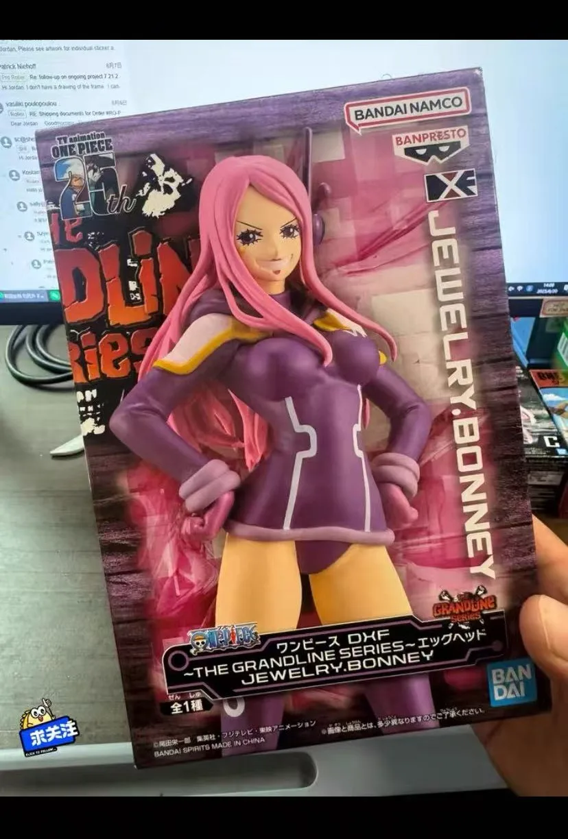 

Bandai Original Banpresto Аниме Периферийные устройства Фильм RED DXFGrandline EggHead Ювелирные изделия Бонни ПВХ Подвижная кукла Коллекция Модель игрушки