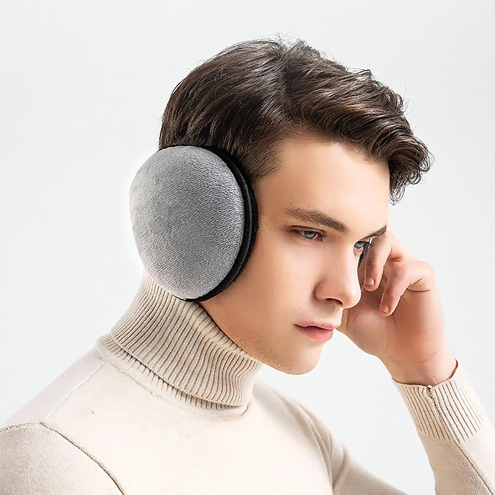 للجنسين شتاء دافئ الفراء غطاء للأذنين في الهواء الطلق الدراجات التزلج الصيد لينة دفئا الصوف الأذن إفشل للنساء الرجال الملابس والاكسسوارات