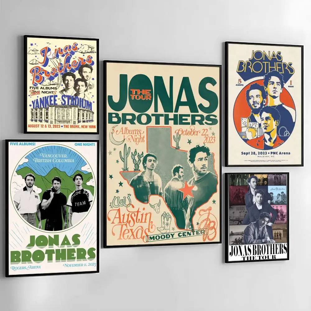 J-Jonas B-Brothers Poster Holiday Gifts Decoration Designed For Home Restaurant Office Space Wall Art