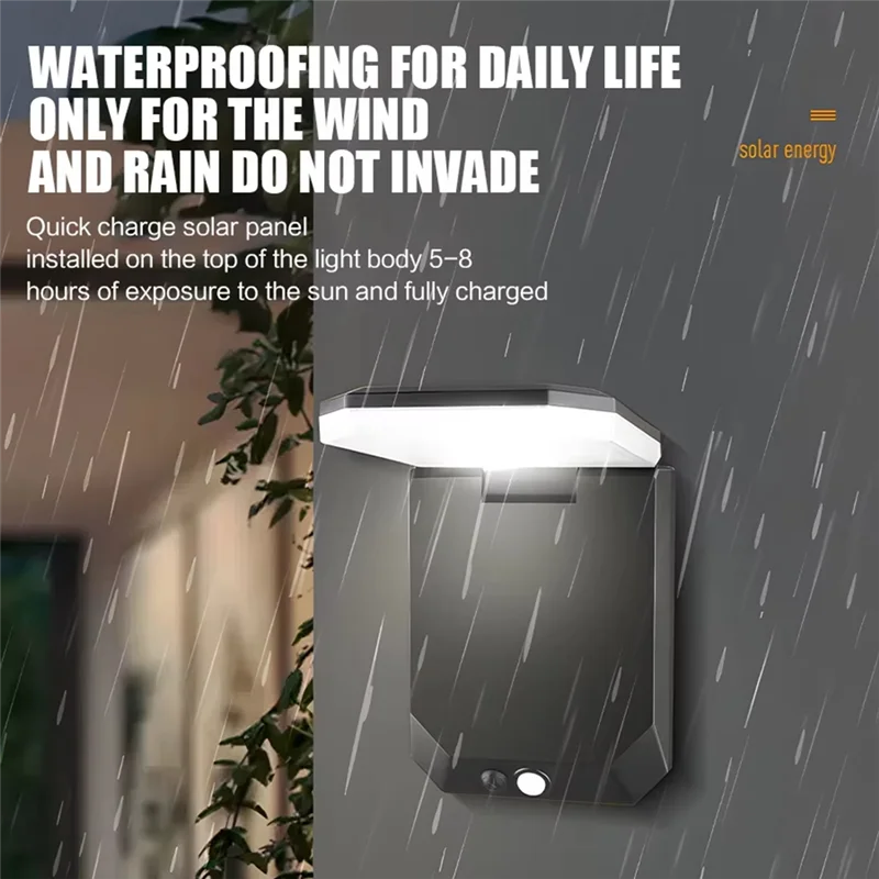 

AT19-Solar LED Wall Light With Motion Sensor With Motion Sensor Foldable Outdoor Safety Lamp