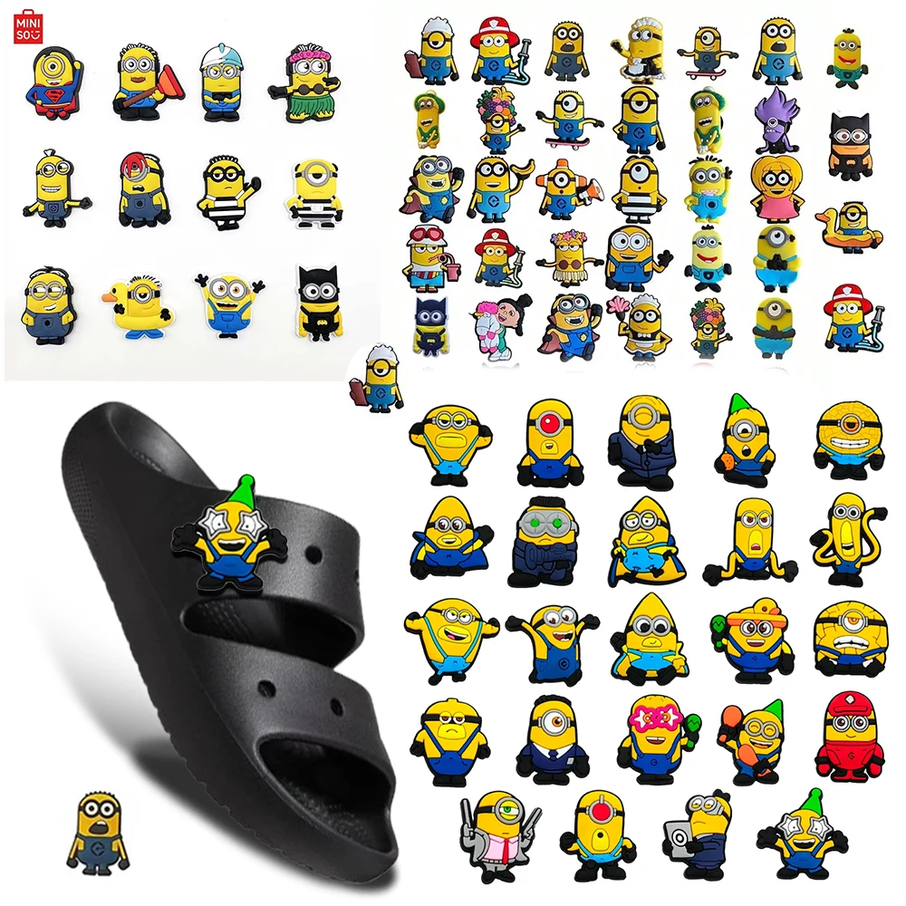 

MINISO Minions Series Fall A/W Shoe Charms Mix DIY Craft Kit for Geological Archaeology hobbies Party Favors Kids X-mas Gifts