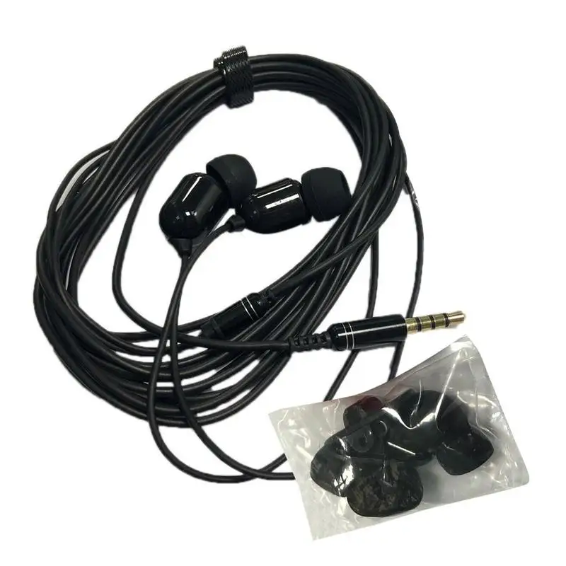 Tereo Bass Sound 3 Meters Long InEar Wired Earphone With Microphone InEar Earbuds With Volume Controller Noise Reduction