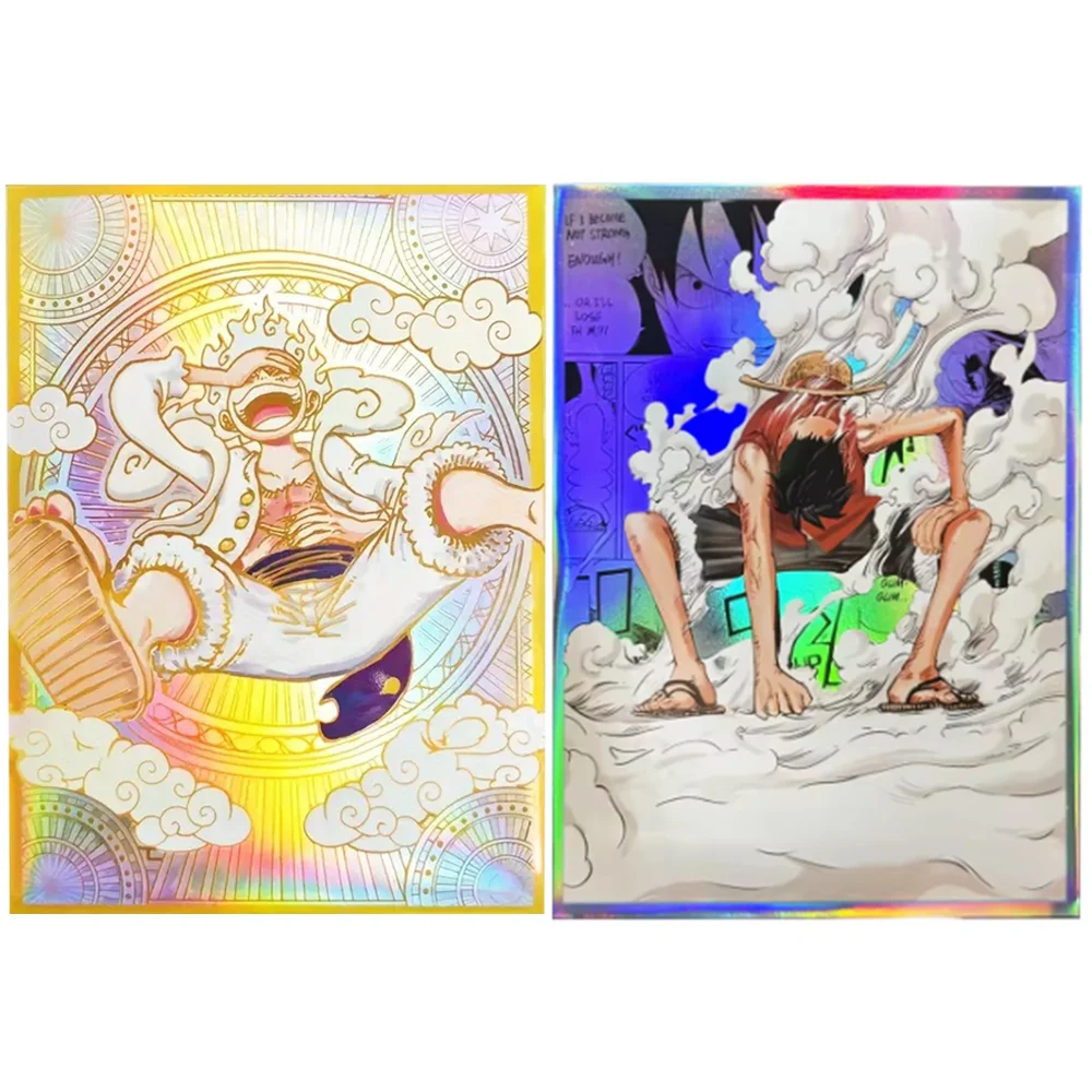 60PCS OPCG Luffy Folie Anime Kaarthoezen voor PTCG MGT Trading Card Protector 67x92mm Anime One Piece Ideaal voor kaartsammelaars