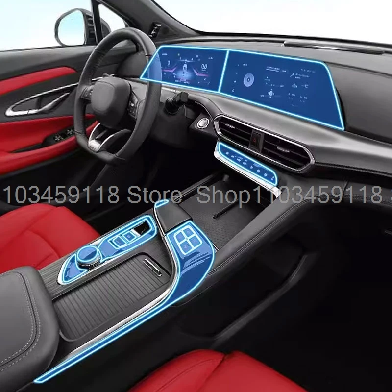 

TPU protectiveFilm For Changan UNIT UNI 2020 2021 2022 Interior Center Console Gear Door Window Pillar Panel Transparent Film