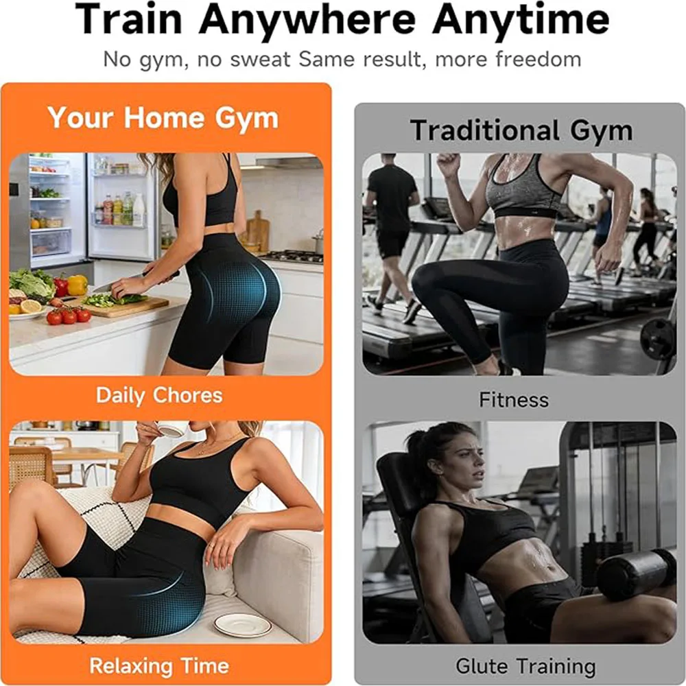 Smart Hip Lifting Shaping EMS Yoga Massage Shorts Micro Current Stimulation Acupoints Slimming Bodybuilding Buttock Trainer