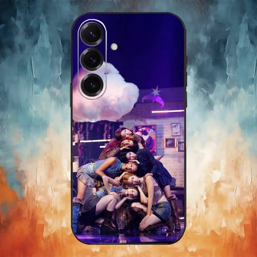 Hot Music K-KATSEYE Phone Case For Samsung Galaxy A73,A72,A71,A70,A53,A52,A51,Others Soft Black Cover #4