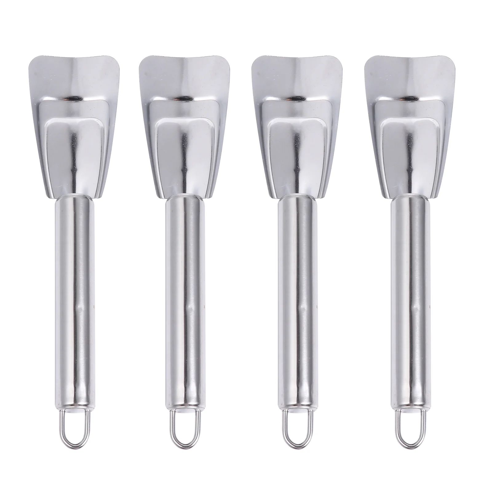 4 Pcs Fridge Ice Stainless Steel Icing Spatula Scoop for Freezer Remover Car Squeegee