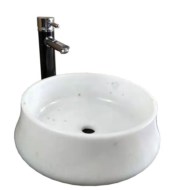 

Crystal white chess piece basin, jade sanitary ware, bathroom basin, bathroom basin.