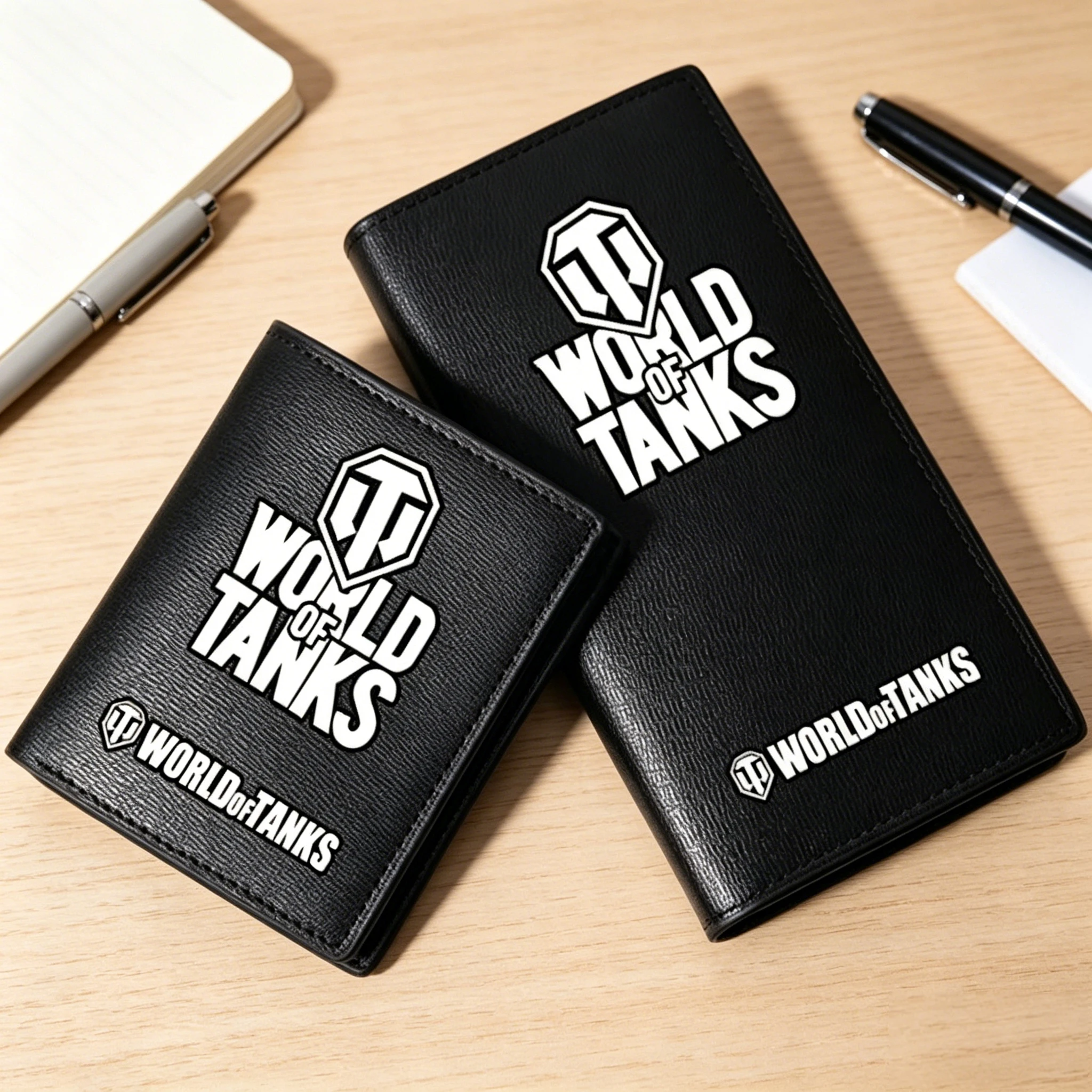 Game World of Tanks Printing Unisex Long Wallet Pu Leather Men Short Coin Purse Fashion Passport ID Card Holder Money Bag
