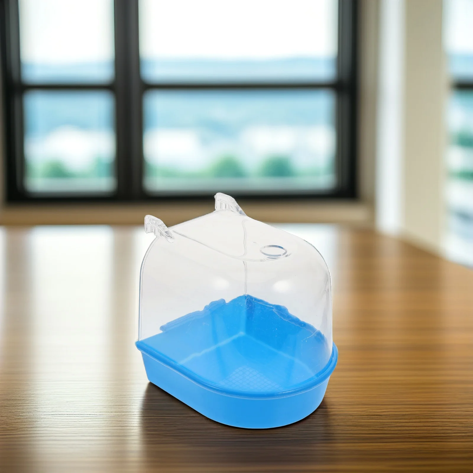 Multifunctional Box Cage Parrot Bathing Tub Small Bird Bathtub Parakeet Bath Accessories Easy Clean Abs Material Portable