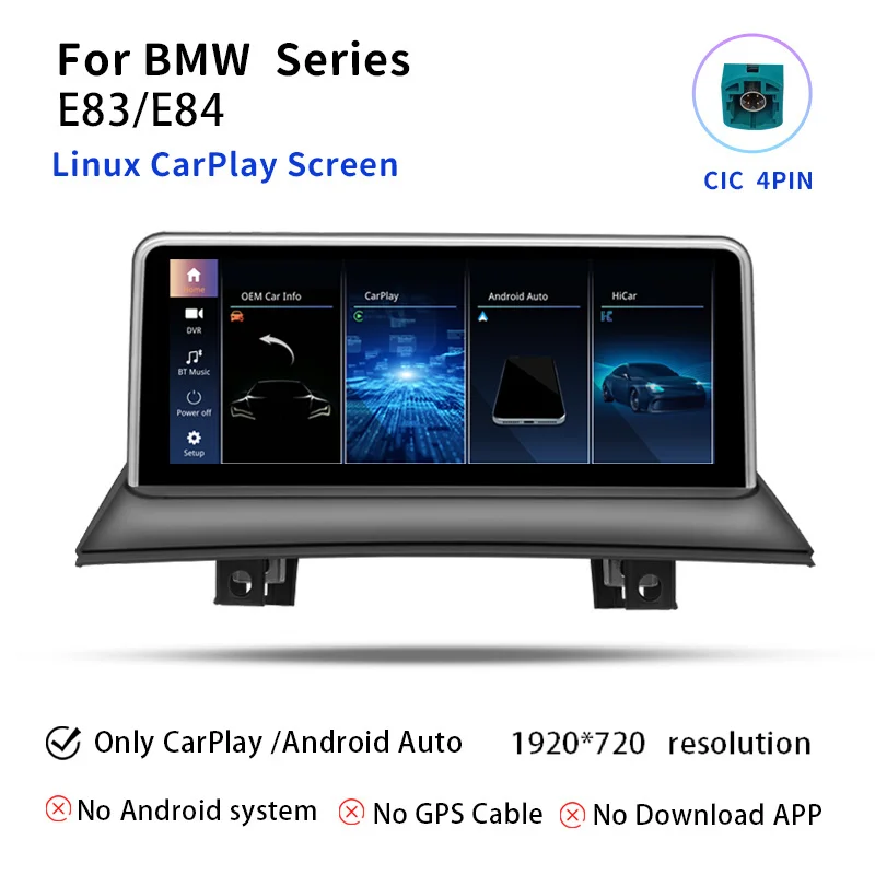 10,25 inch Android 14 Auto Multimedia Speler voor BMW X3 E83 2004-2012 Scherm Autoradio Navigatie GPS Head Unit Audio DSP Carplay
