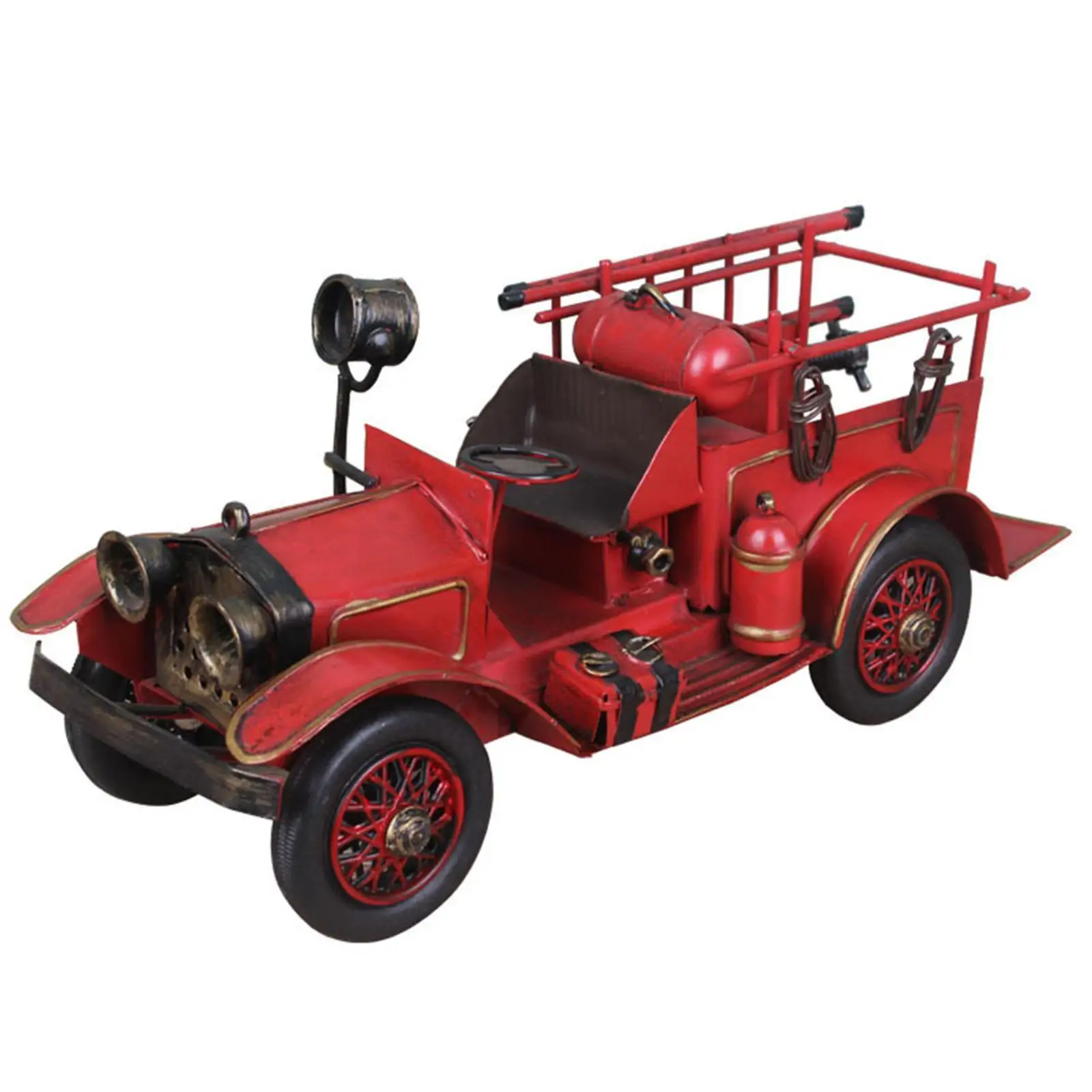 Classic Car Model pompe automobile eletrique Antique Fire Truck Alloy Car Model Toy for Collection Gifts