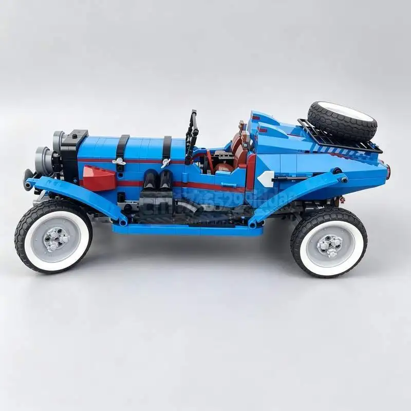 1195PCS Rally Car Peking Paris Display Version Racing Vehicle Building Blocks Model DIY Creative Assembly Mechanical Toy Gifts