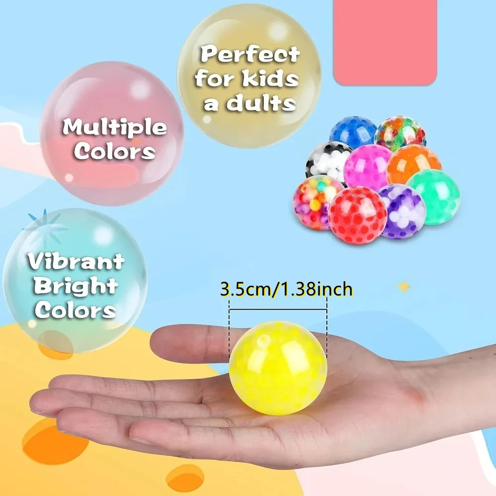 5/10Pcs Squishy ลูกบอลสําหรับเด็กผู้ใหญ่ความเครียดบรรเทาขนาดเล็กบีบ Fidget Balls ชุดออทิสติก Hyperactivity เพิ่มความบันเทิง