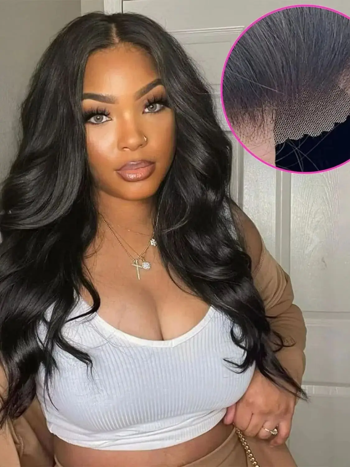 5x5 Pre Cut HD Kant Sluiting Pruiken Lijmloze Pruiken Haarwerk Klaar om te dragen Body Wave Kant Voorkant Pruiken Haarwerk voor Vrouwen - afbeelding 2
