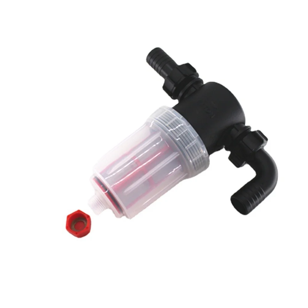 Inline Garden Hose Filter with Sewage Outlet Compatible with Most Garden Hoses for Efficient Sediment Filtration