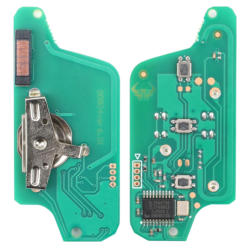 dahai 0523 / 3BT 433MHz ID46 Pilot zdalnego sterowania do Peugeot 407 308 307 208 207 Partner Citroen C1 C2 C3 Flip 2/3 Button -VA2/HU83