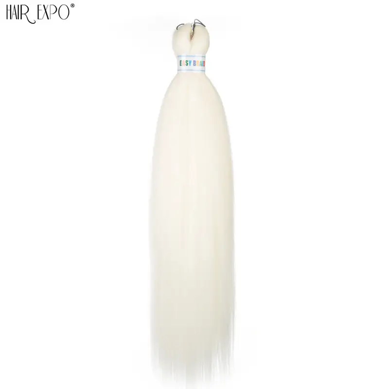 26Inch Easy Braids Hair Synthetic Colourful Pre Stretched Braiding Hair Extensions Jumbo Braids Ombre Yaki Long Straight Hair - Image 55