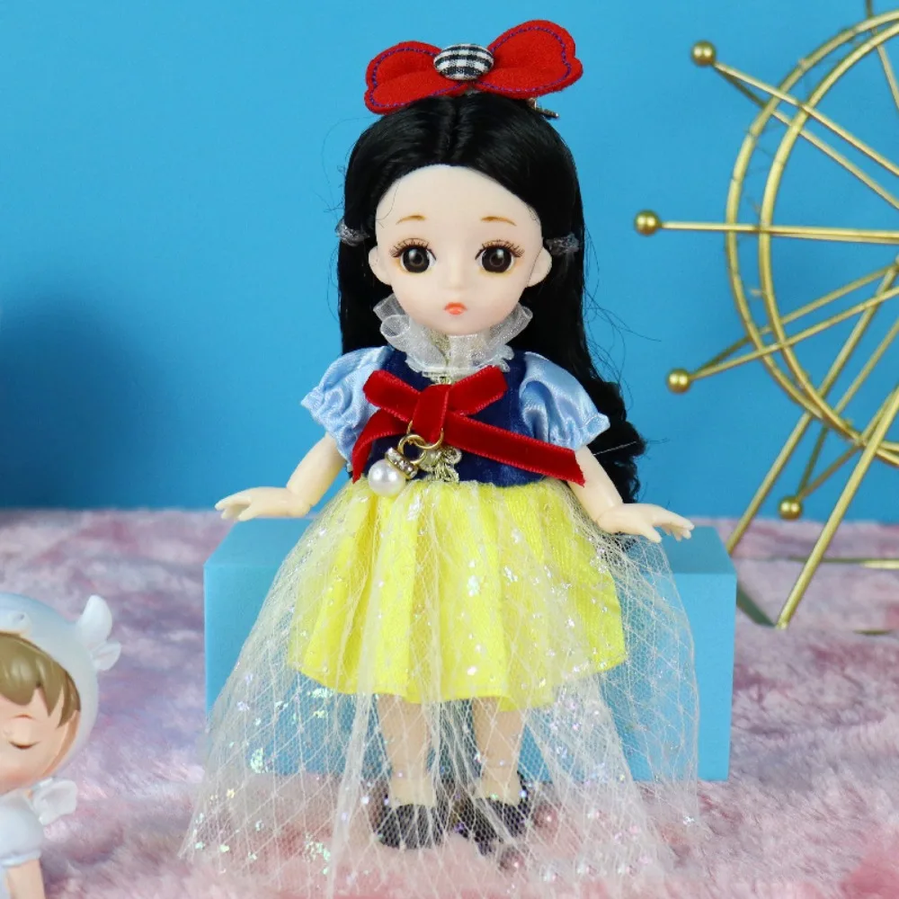 

Attractive Eyes 17cm Bjd with Clothes with Wig Make Up Long Hair Princess Dress Up BJD Anime Elegant