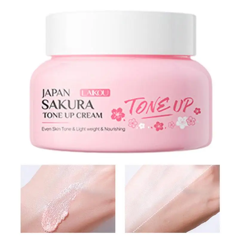 60g Sakura Blossom Moisturizer Moisturizing Tone-up Cream for Women\'s Face Fast Absorption Tone-Up Whitening Cream Skin Care