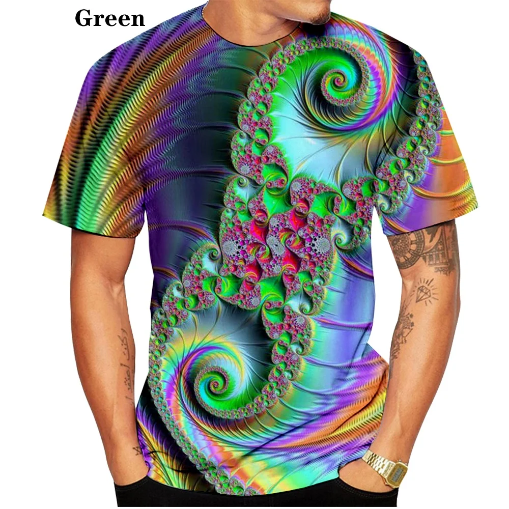 2022 Newest 3D Printing T Shirt Black And White Vertigo Hypnotic Unisex Funny Short Sleeved Tees Men/women Tops