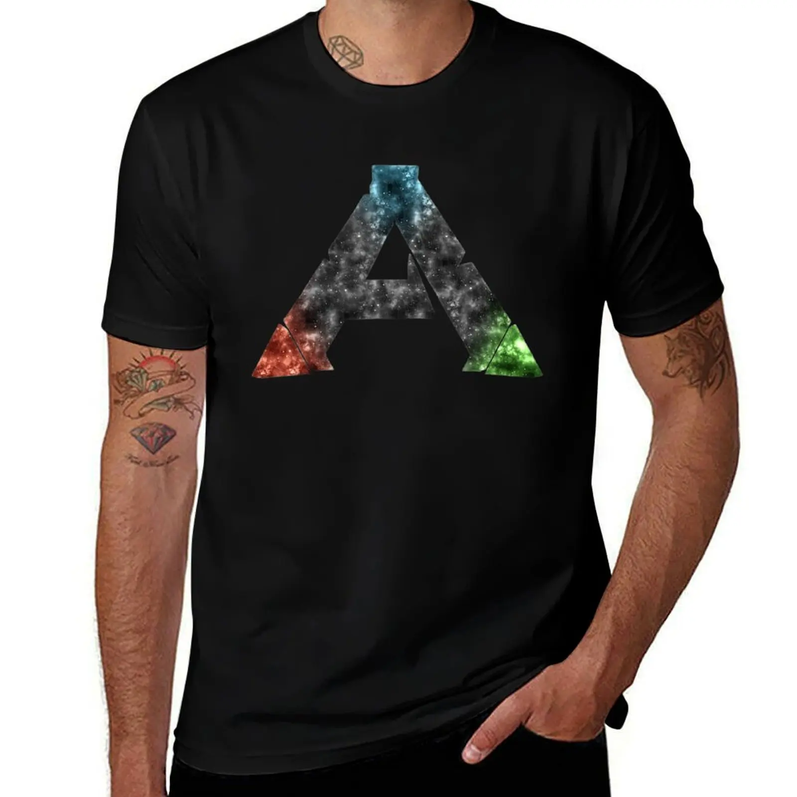 Ark Survival Evolved - T-shirt avec logo (design Galaxy) T-shirt sportif respirant à manches courtes