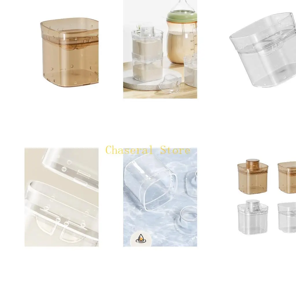 

E7CE Dispenser Box Spill Proof Design Lightweight Milk Powder Container for Baby