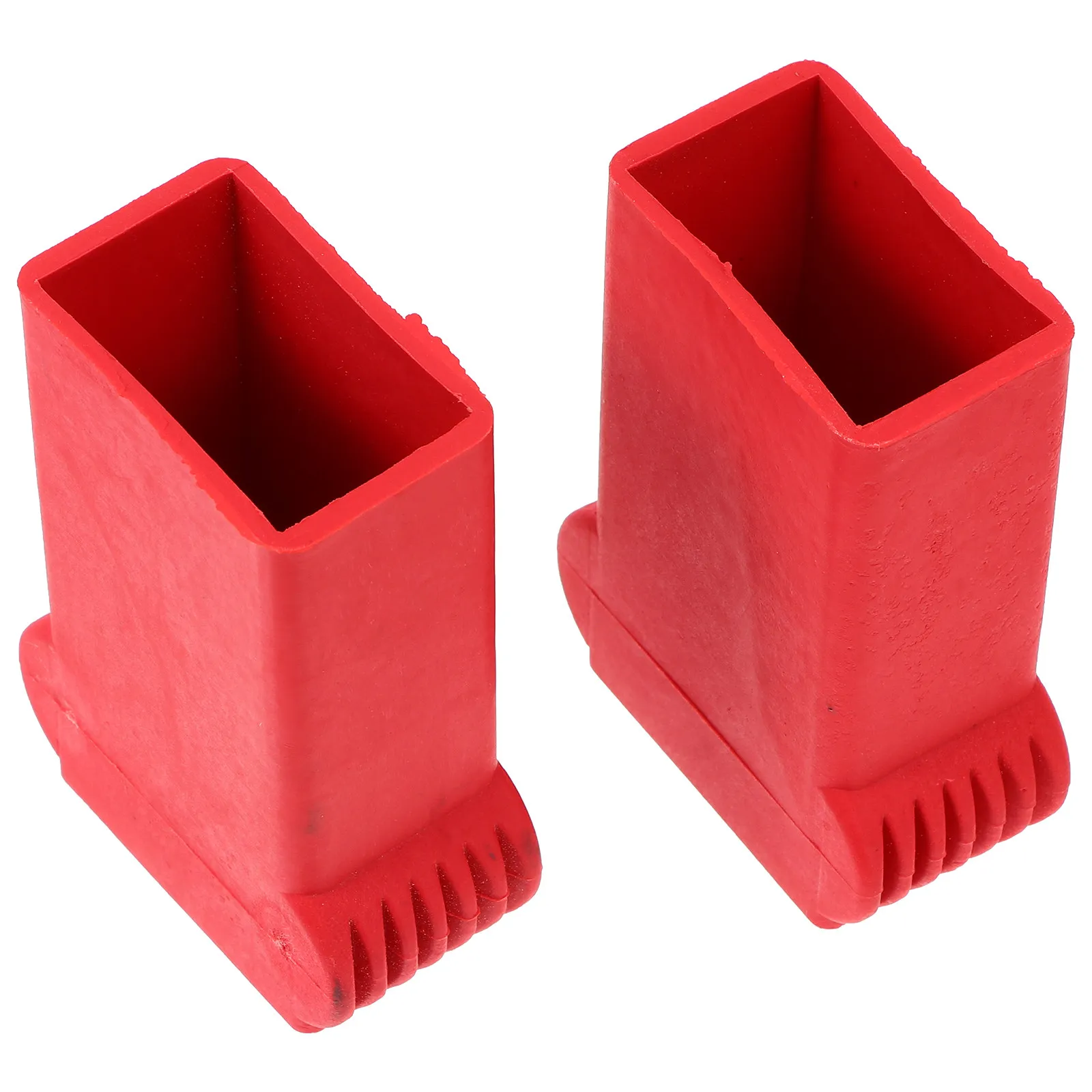 2Pcs Heavy Duty Non-Slip Ladder Caps Silicone Anti-Skid End Covers for Aluminum Steel Ladders Wall Protection Stabilizer Bumper