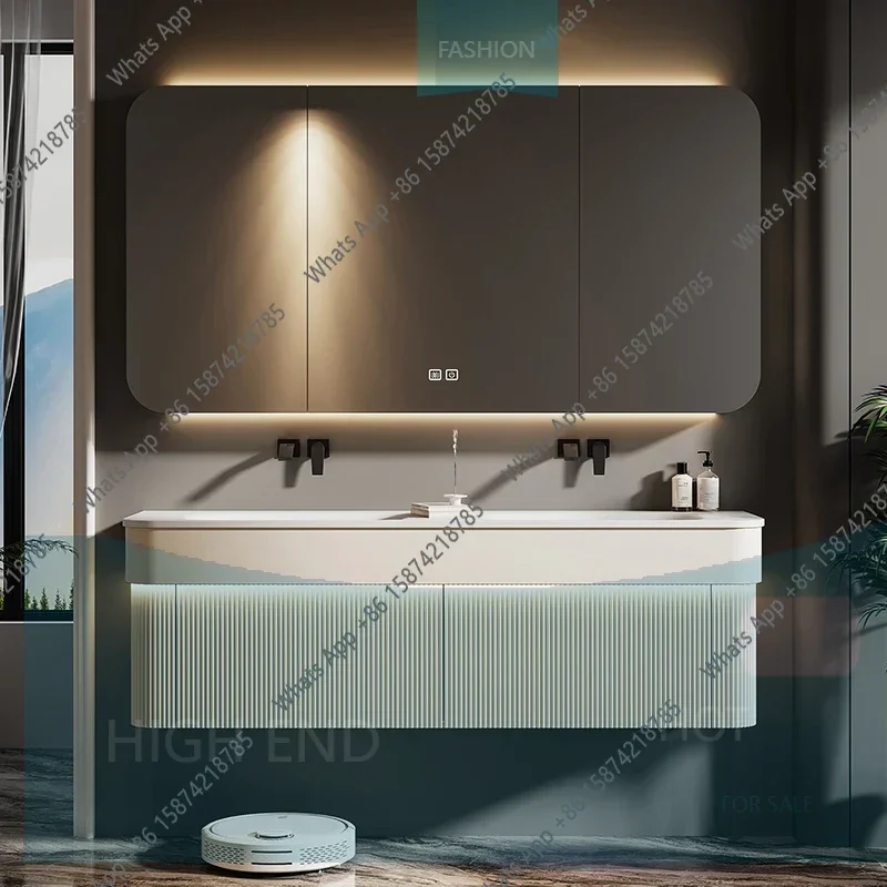 hT Mn N Light Luxury Mirror Bathroom Cabinet Italian Decorations Minimalist Cupboard Gadgets Display Partitions Archivadores Fur