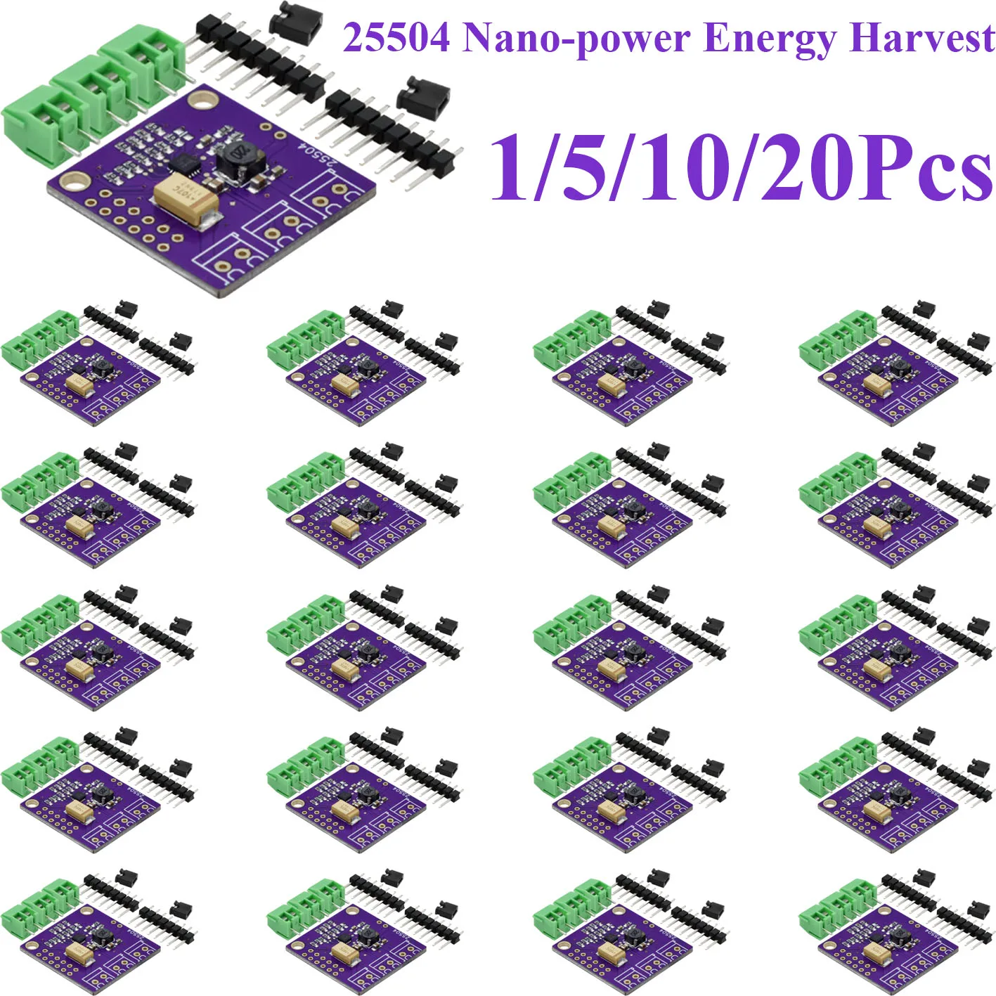1~20Pcs CJMCU 25504 Bq25504 Ultra Low Nanopower Energy Harvester Dc Dc Boost Converter Solar Power Harvesting Management Board
