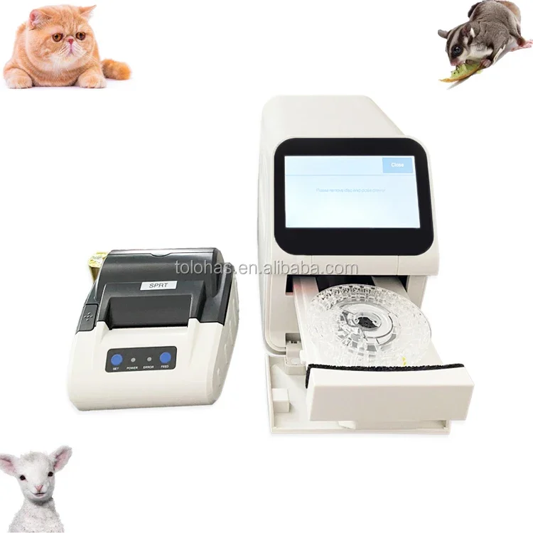 LHV2 Vet Clinical Equipment Blood Test Machine Dry Chemistry Analyzer Portable Pet  POCT Vet Biochemistry Analyzer