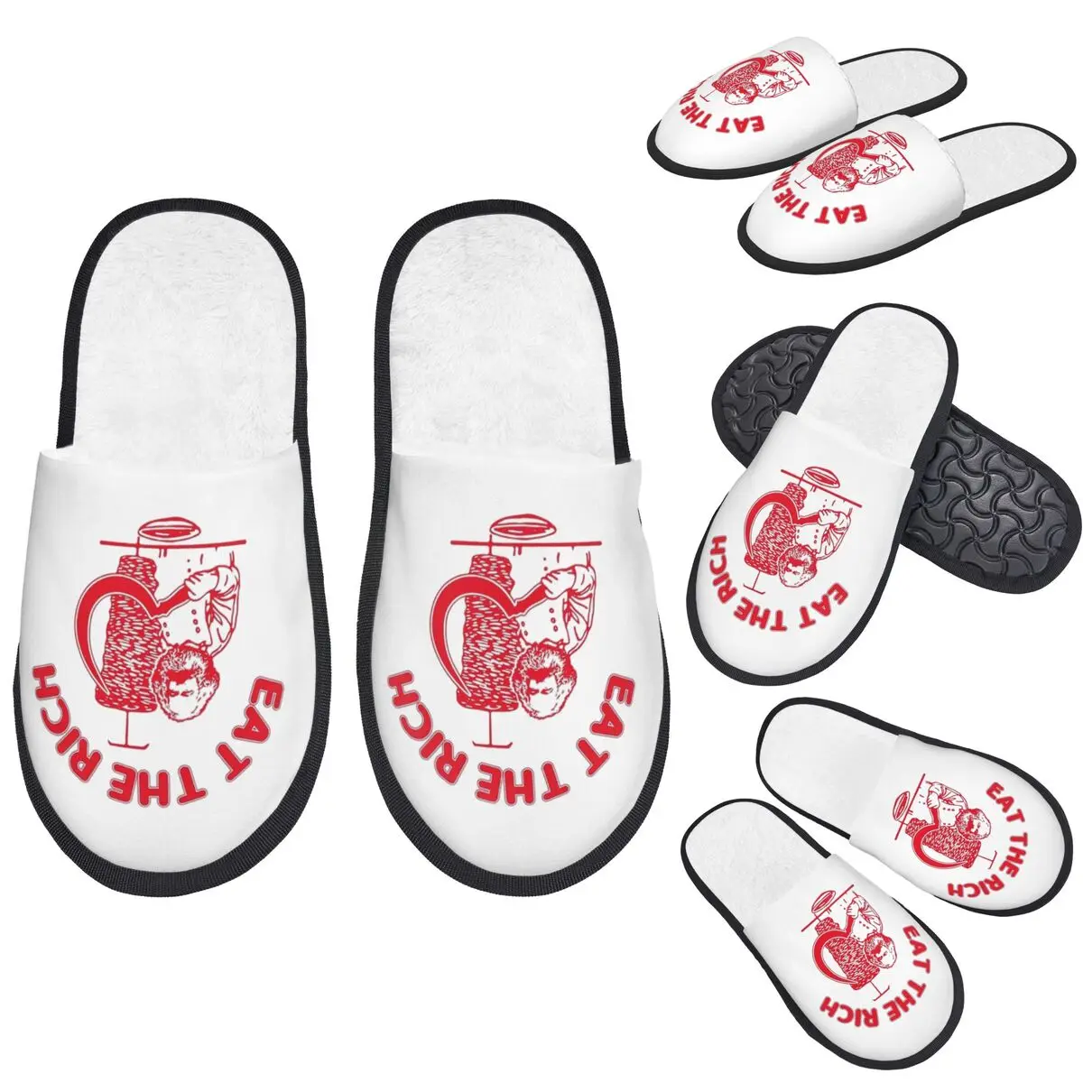 

Custom Doner Kebab Slippers Memory Foam Warm Soft Women House Slipper Indoor Cozy Shoes