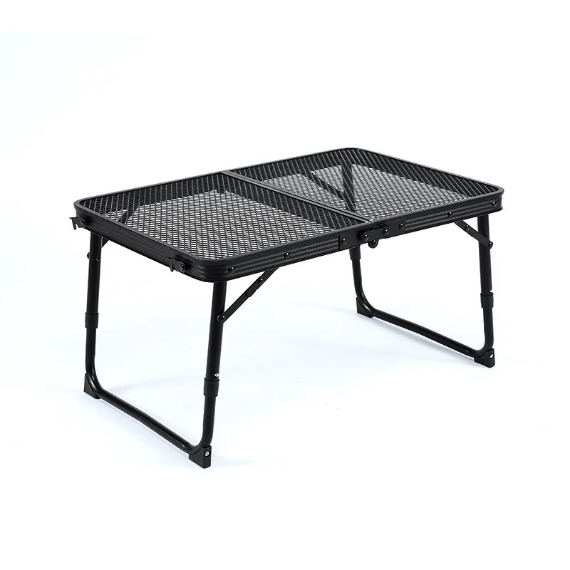 

Customized outdoor multi-function folding table Portable picnic folding camping table Aluminum alloy durable stall folding table