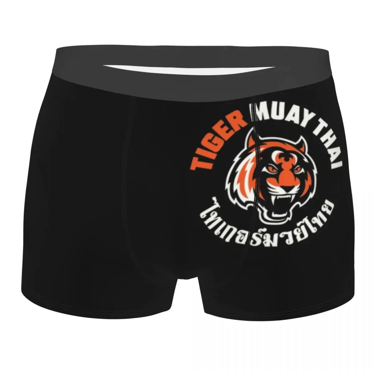 Tiger Muay Thai Underwear Male Print Customized Thailand Boxing Fighter Boxer Shorts Panties Briefs Soft Underpants