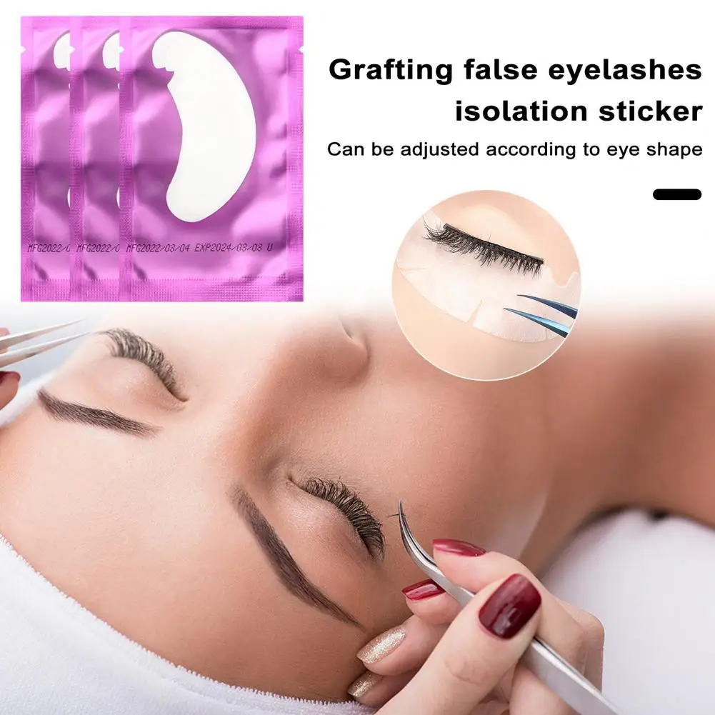 50 Pairs U Shape Eyelash Pads Grafted Lash Hydrogels Gel Patches Under Eye Pads For Eyelash Extension Tips Sticker Makeup Tools