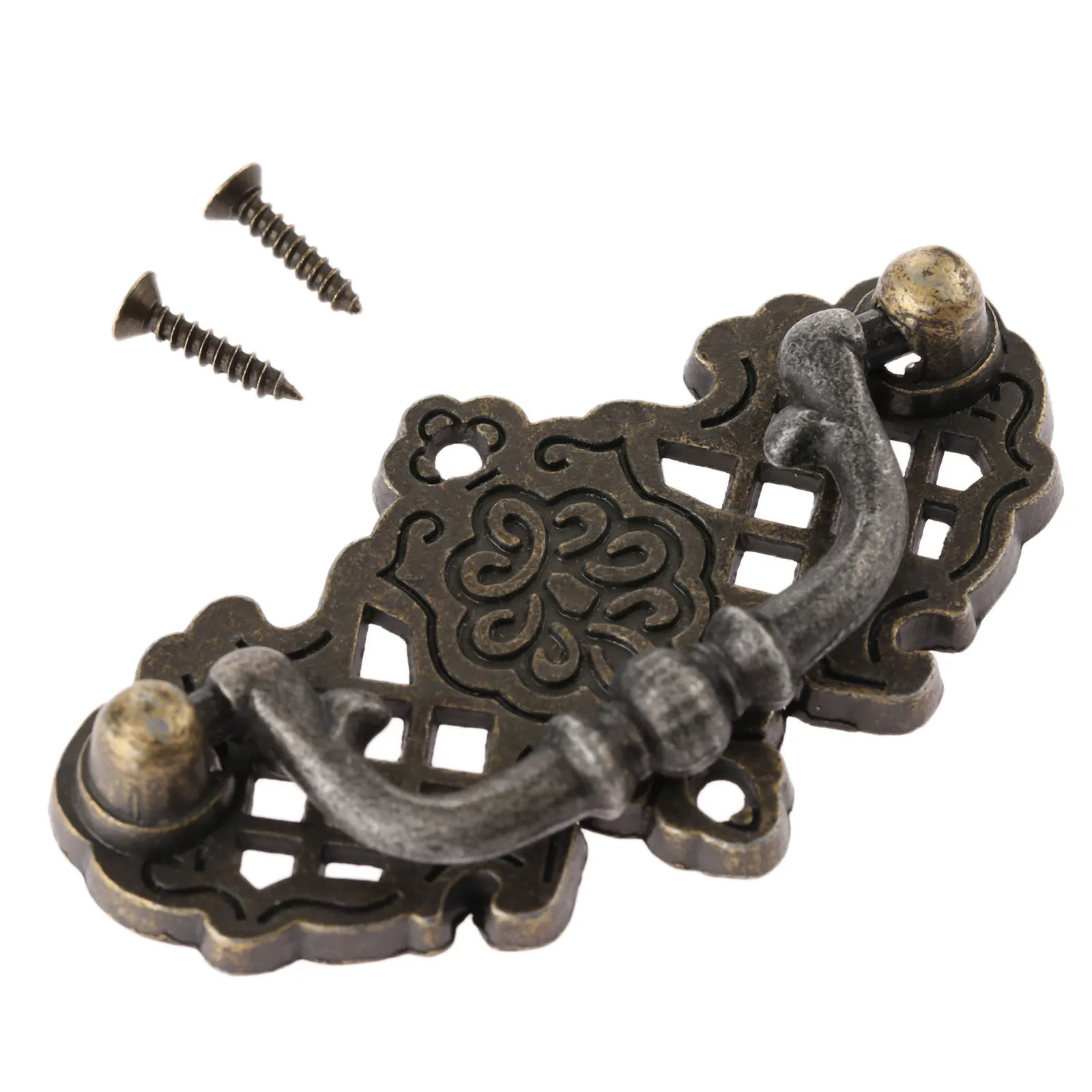 

1pc Vintage Pull Handle Antique bronze Furniture Handle Cabinets Knobs Drawer Cabinet Knobs 67*38mm