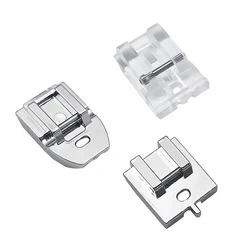 3 Pcs Sewing Parts Concealed Invisible Zipper Presser Foot for All Low Shank Snap-On Singer Brother Sewing Machines Accessories