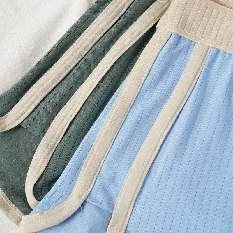 2 TEILE/SATZ männer Boxer Shorts Unterwäsche Mann Unterhose Sexy Höschen Gestreiften Homme U Konvexen Shorts Männliche Boxer