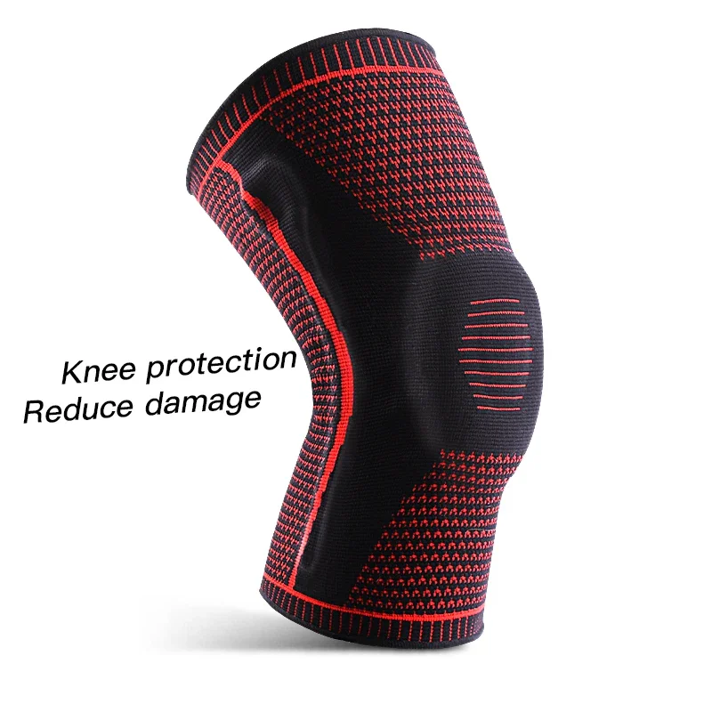 1 PC Knee Pads Strap Patella Medial Support Meniscus Silicone Compression Sport Knee Braces Basketball Running Prot