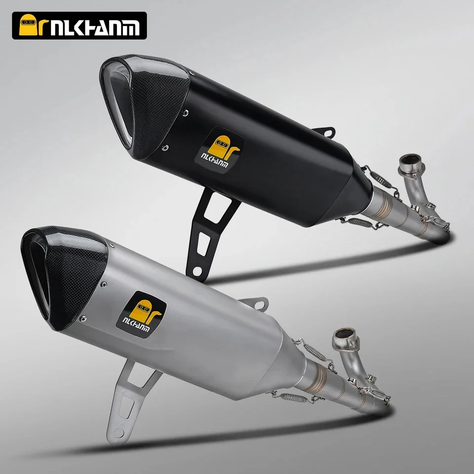 

STLF ZONTES 368G/E Motorcycle Exhaust System Full Section Modification with New AK Muffler for ZONTES 368G 368E