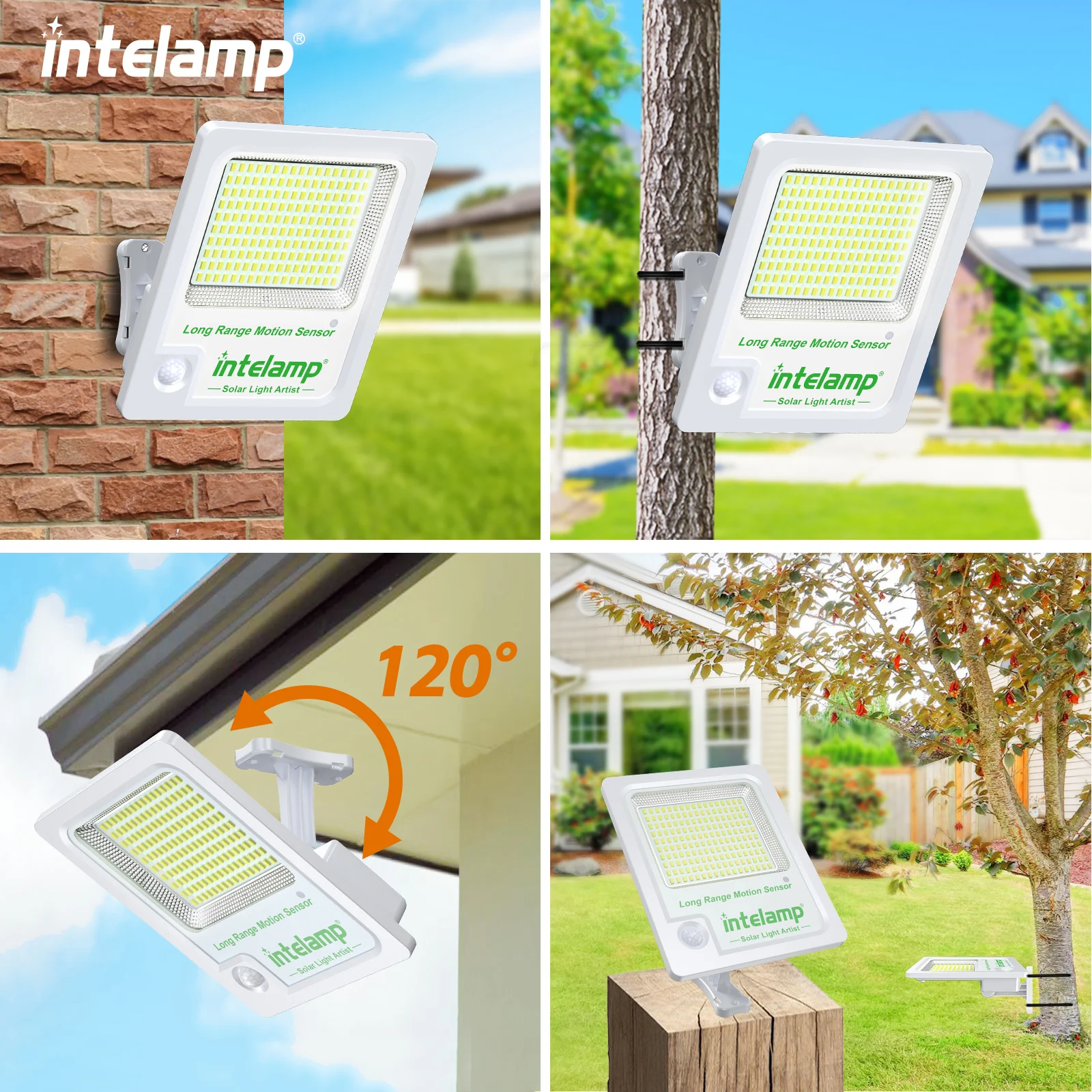 Luz Solar con Sensor de movimiento para exteriores, lámpara de seguridad de inundación con Control remoto, luces de pared alimentadas de anochecer a amanecer, jardín, porche, granja