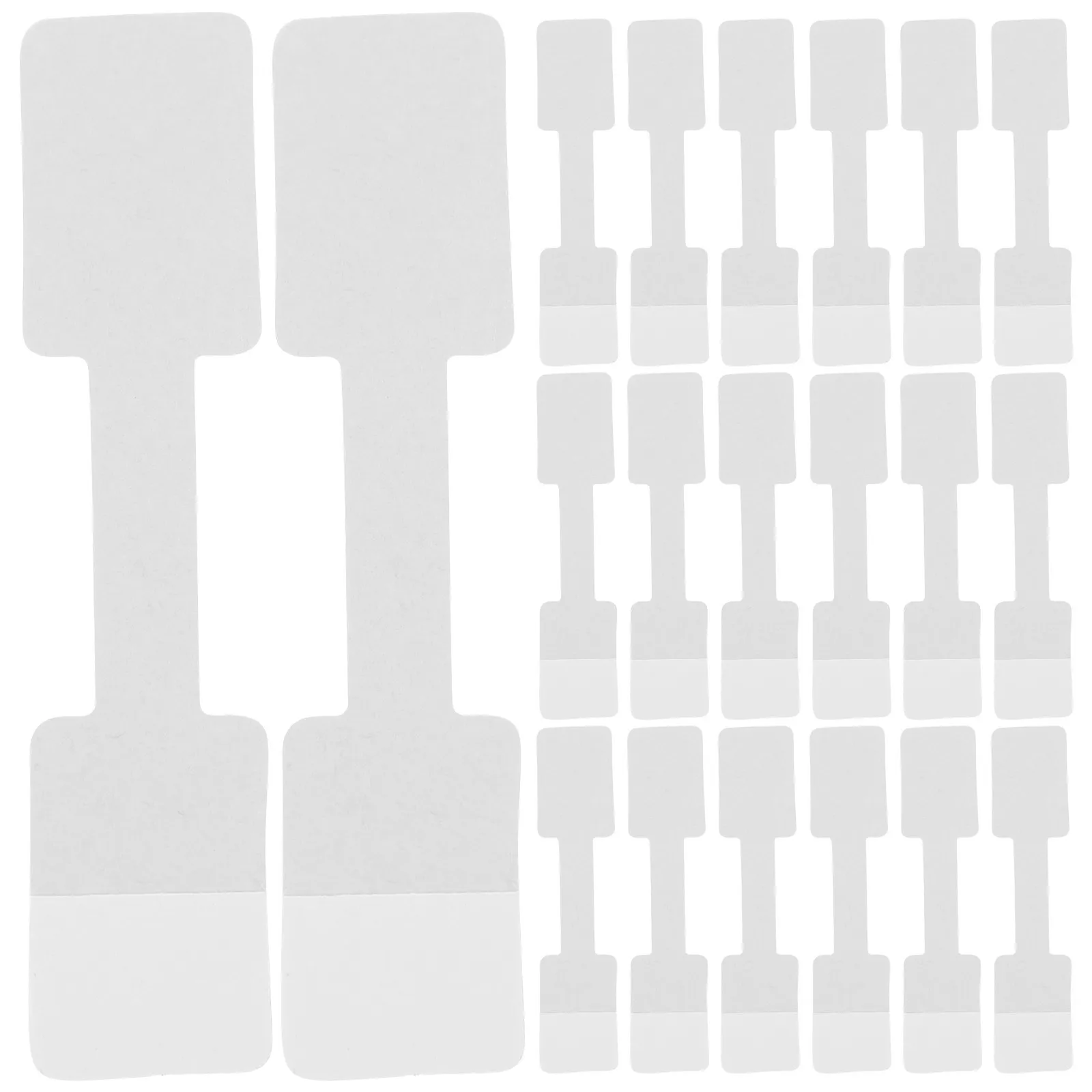 

100 шт. этикеток для ювелирных изделий, пустые самоклеящиеся бумажные ценники для колец, ожерелий, браслетов, удобные наклейки для ручной надписи