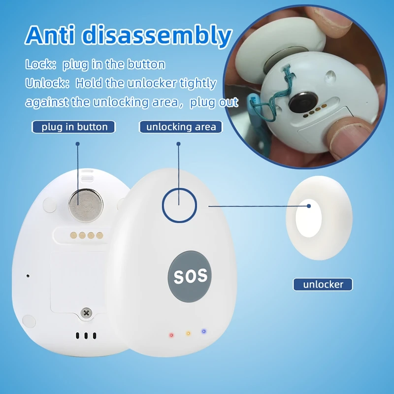 GPS Locator Children Elderly and Personal Anti-lost device 4G Tracker SOS Alarm Two-way Communication Locator