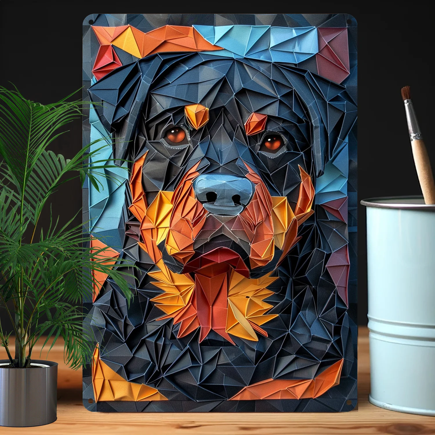 Rottweiler-Themed Metal Sign, Vintage Spring/Summer Decor For Home, Office, Gym, Kitchen & Bathroom - Perfect Gift For Friends