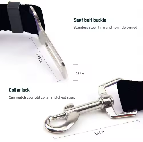Adjustable Pet Cat Dog Car Seat  Belt Pet Seat Vehicle Dog Harness Lead Clip Safety Lever Traction Dog Collars Dog Accessoires - Image 5